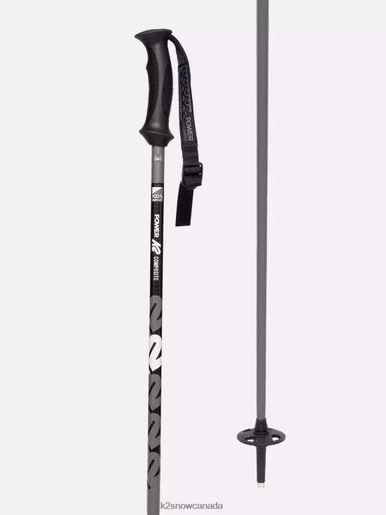 Unisex K2 POWER COMPOSITE SKI POLES 2024 F6PH4208